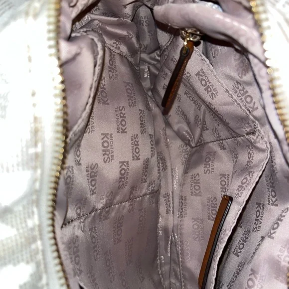 Michael Kors Cream and Brown Shoulder Bag USED!!!! In great condition!!!! - Picture 5 of 8